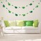 Whaline 8.2Ft St. Patrick's Day Felt Pom Pom Banner Lucky Shamrock Garland Green White Pom Ball Clover Decorative Irish Hanging Bunting Garland for St. Patrick's Day Home Mantel Wall Decor
